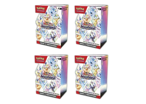 2025 Pokémon Scarlet & Violet Prismatic Evolutions Booster Bundle 4x Lot (Spanish)