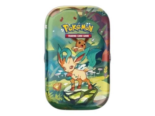 2025 Pokémon Scarlet Violet Prismatic Evolutions Leafeon Tin