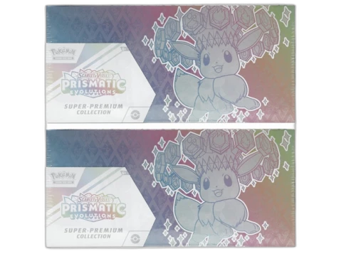 2025 Pokémon Scarlet & Violet Prismatic Evolutions Super Premium Collection 2x Lot
