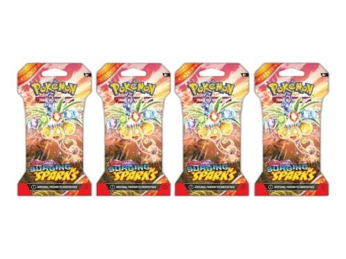 2025 Pokémon Scarlet & Violet Surging Sparks Alolan Exeggutor Sleeved Booster Pack 4x Lot