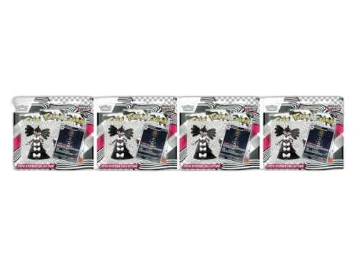 2025 Pokémon Scarlet & Violet White Flare Tech Sticker Collection Blister Pack 4x Lot