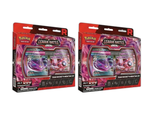 2025 Pokémon Team Rocket Mewtwo ex League Battle Deck Box 2x Lot