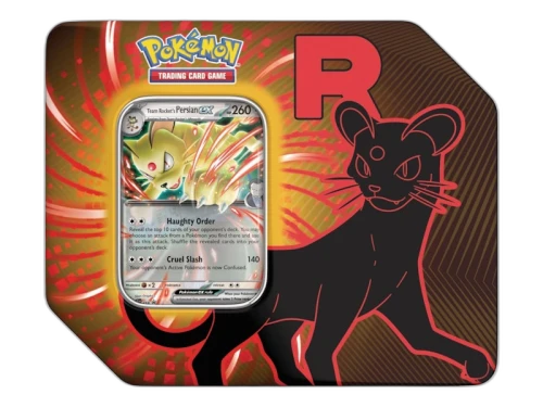 2025 Pokémon Team Rocket Persian Ex Tin Case (US)