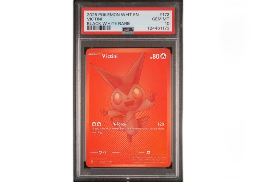 2025 Pokémon White Flare Victini Black White Rare #172 PSA 10