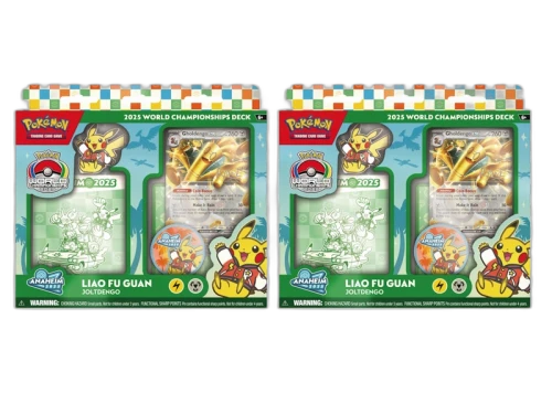 2025 Pokemon World Champion Deck Anaheim Liao Fu Guan Gholdengo Box 2x Lot