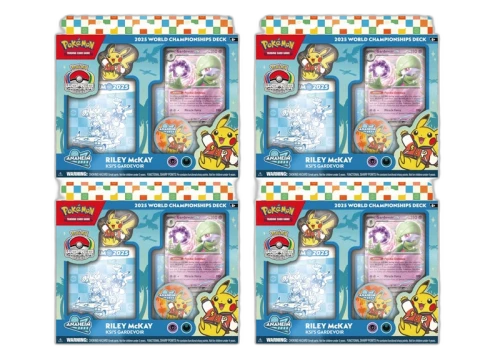 2025 Pokemon World Champion Deck Anaheim Riley McKay KSI's Gardevoir Box 4x Lot