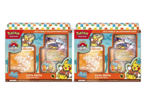 2025 Pokemon World Champion Deck Anaheim Yuya Okita Raging Bolt ex Box 2x Lot