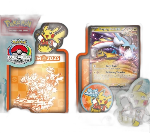 2025 Pokemon World Champion Deck Anaheim Yuya Okita Raging Bolt ex Box