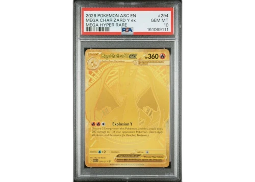 2026 Pokémon Ascended Heroes Mega Charizard Y ex Mega Hyper Rare #294 PSA 10