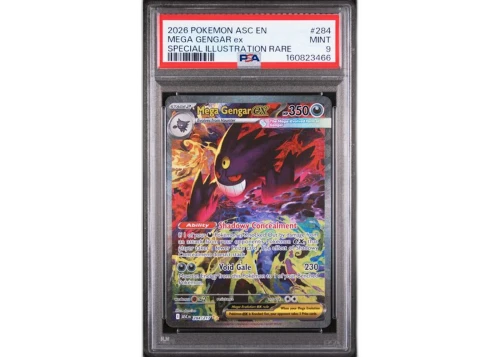 2026 Pokémon Ascended Heroes Mega Gengar ex Special Illustration Rare #284 PSA 9