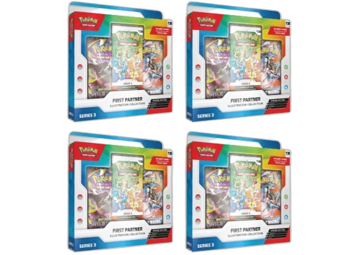 2026 Pokémon First Partner Illustration Collection Series 3 Box 4x Lot