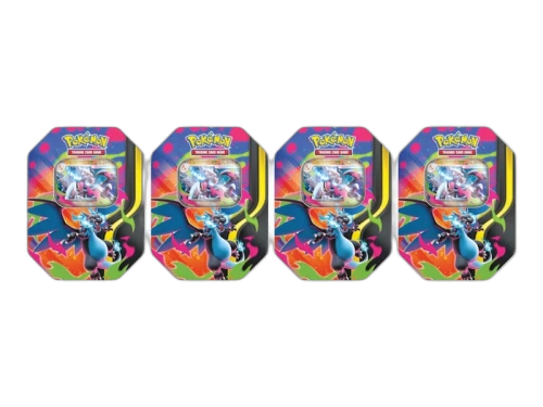 2026 Pokémon Mega Charizard X ex Tin 4x Lot