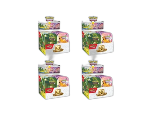 2026 Pokémon Mega Evolution 30th Celebration 8 Tin Mini Display 4x Lot