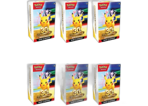 2026 Pokémon Mega Evolution 30th Celebration Booster Bundle 6x Lot