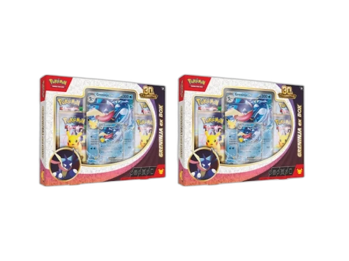 2026 Pokémon Mega Evolution 30th Celebration Greninja ex Box 2x Lot