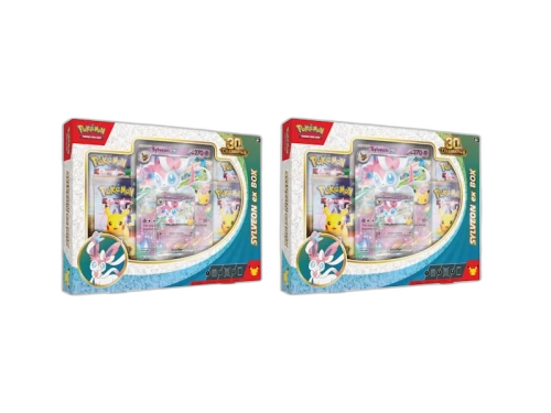 2026 Pokémon Mega Evolution 30th Celebration Sylveon ex Box 2x Lot
