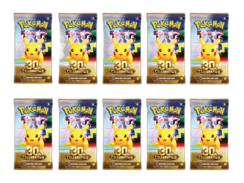 2026 Pokémon Mega Evolution 30th Celebration Booster Pack (Random Pack Art) 10x Lot