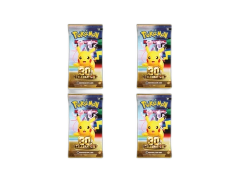 2026 Pokémon Mega Evolution 30th Celebration Booster Pack (Random Pack Art) 4x Lot