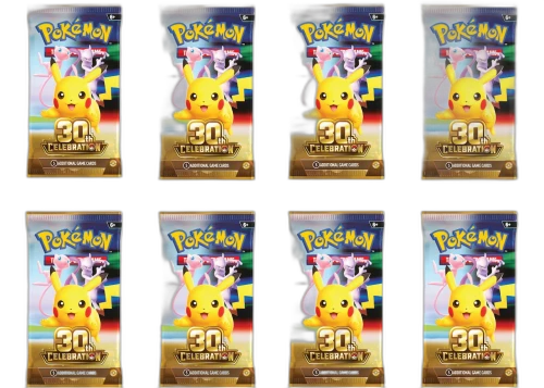 2026 Pokémon Mega Evolution 30th Celebration Booster Pack (Random Pack Art) 8x Lot
