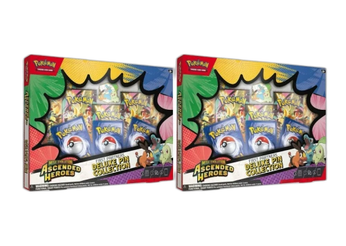 2026 Pokemon Mega Evolution Ascended Heroes Deluxe Pin Collection Box 2x Lot