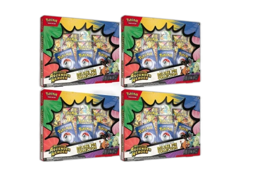 2026 Pokemon Mega Evolution Ascended Heroes Deluxe Pin Collection Box 4x Lot