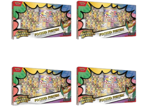 2026 Pokémon Mega Evolution Ascended Heroes Focused Fighters Premium Collection (Sam's Club Exclusive) 4x Lot