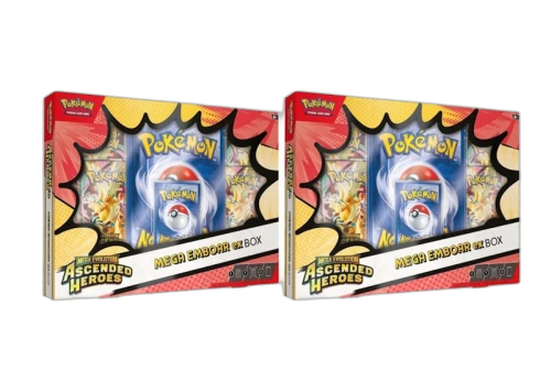 2026 Pokemon Mega Evolution Ascended Heroes Mega Emboar ex Box 2x Lot