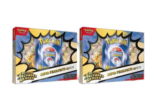 2026 Pokemon Mega Evolution Ascended Heroes Mega Feraligatr ex Box 2x Lot