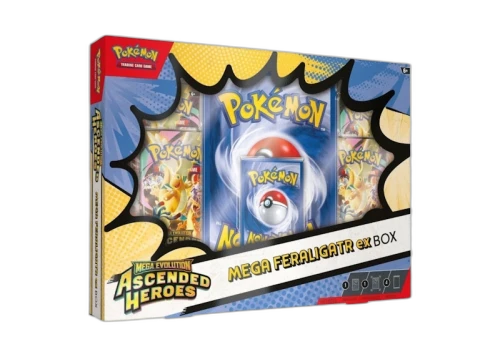 2026 Pokemon Mega Evolution Ascended Heroes Mega Feraligatr ex Box