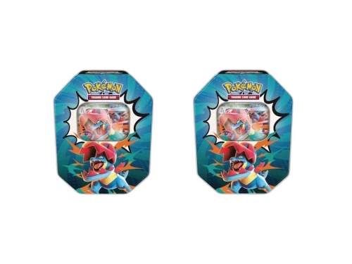 2026 Pokémon Mega Evolution Ascended Heroes Mega Feraligatr ex Tin 2x Lot