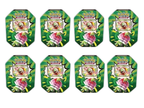 2026 Pokémon Mega Evolution Ascended Heroes Mega Meganium ex Tin 8x Lot