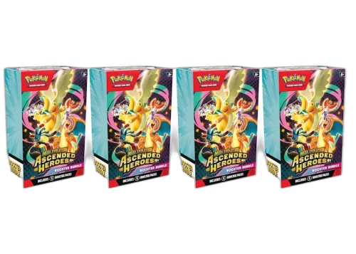2026 Pokémon Mega Evolution Ascended Heroes Booster Bundle 4x Lot