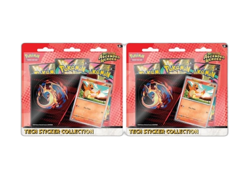 2026 Pokémon Mega Evolution Ascended Heroes Charmander Tech Sticker Collection 2x Lot