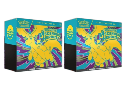 2026 Pokémon Mega Evolution Ascended Heroes Elite Trainer Box 2x Lot