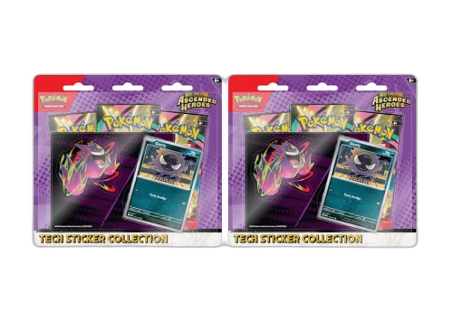 2026 Pokémon Mega Evolution Ascended Heroes Gastly Tech Sticker Collection 2x Lot