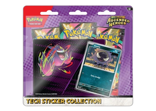 2026 Pokémon Mega Evolution Ascended Heroes Gastly Tech Sticker Collection