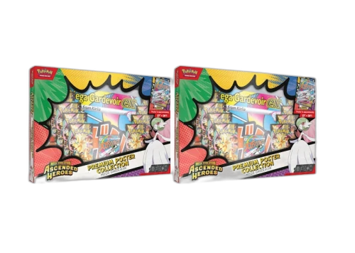2026 Pokémon Mega Evolution Ascended Heroes Mega Gardevoir Premium Poster Collection 2x Lot