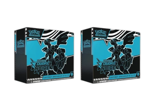 2026 Pokémon Mega Evolution Black Bolt Elite Trainer Box French Version 2x Lot