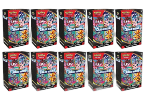 2026 Pokémon Mega Evolution Chaos Rising Booster Bundle 10x Lot