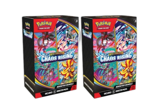 2026 Pokémon Mega Evolution Chaos Rising Booster Bundle 2x Lot