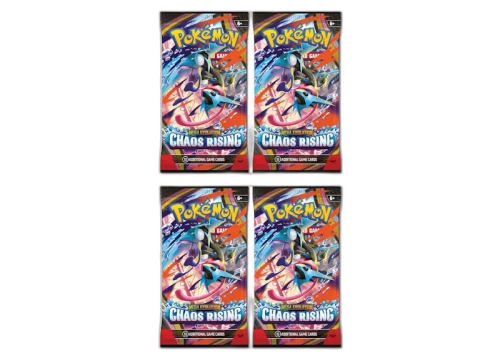 2026 Pokémon Mega Evolution Chaos Rising Booster Pack 4x Lot(Artwork May Vary)