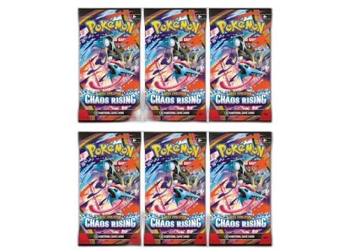 2026 Pokémon Mega Evolution Chaos Rising Booster Pack 6x Lot (Artwork May Vary)
