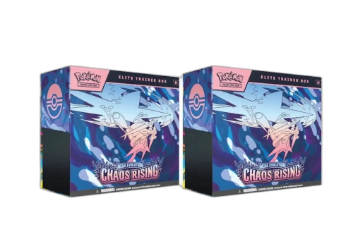 2026 Pokémon Mega Evolution Chaos Rising Elite Trainer Box 2x Lot