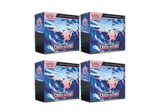 2026 Pokémon Mega Evolution Chaos Rising Elite Trainer Box 4x Lot