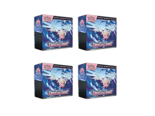 2026 Pokémon Mega Evolution Chaos Rising Elite Trainer Box French Version 4x Lot