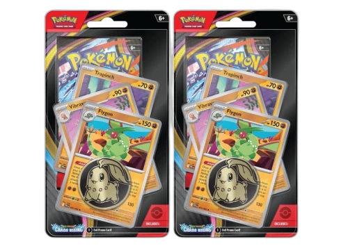 2026 Pokémon Mega Evolution Chaos Rising Flygon 3 Pack Blister 2x Lot