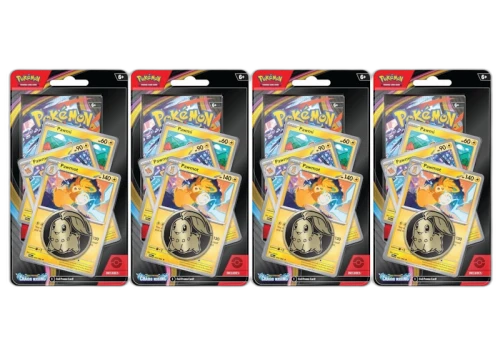 2026 Pokémon Mega Evolution Chaos Rising Pawmot 3 Pack Blister 4x Lot