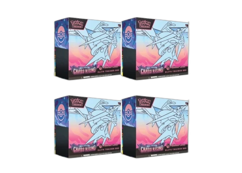 2026 Pokémon Mega Evolution Chaos Rising Pokemon Center Elite Trainer Box 4x Lot