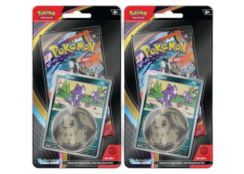 2026 Pokémon Mega Evolution Chaos Rising Toxel 3 Pack Blister 2x Lot