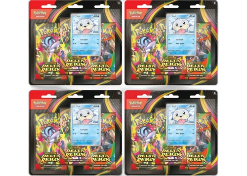 2026 Pokémon Mega Evolution Delta Reign 3-Pack Blister 4x Lot